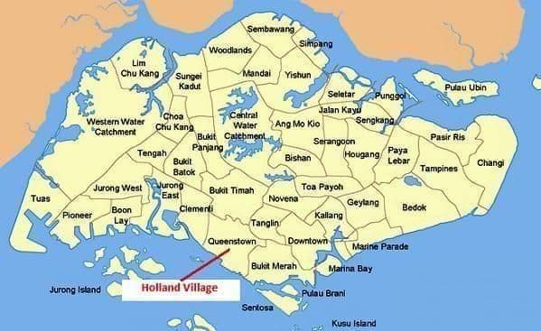 Mappa del quartiere di Singapore