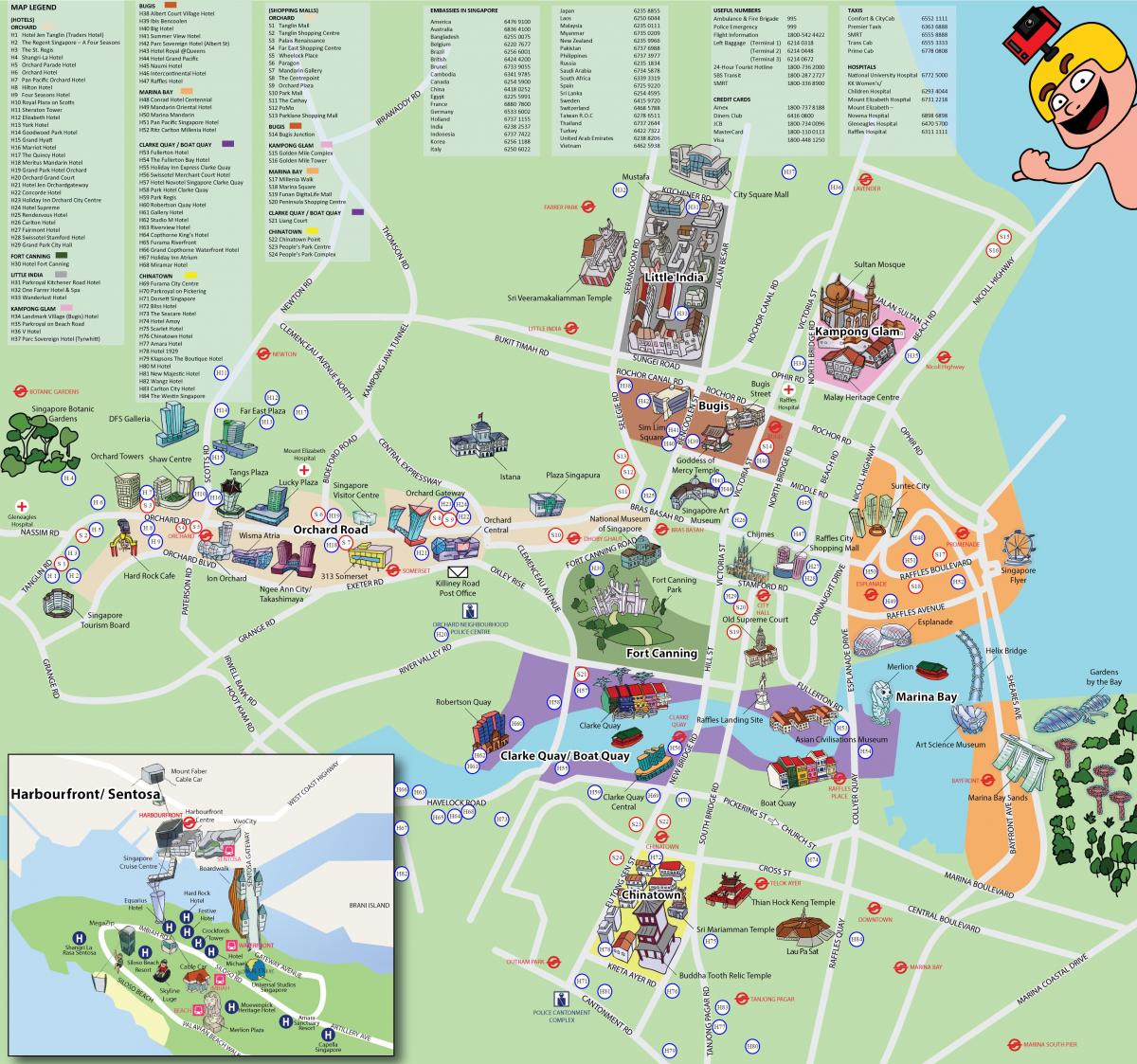 Mappa di Singapore